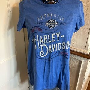 Harley-Davidson Blue Authentic Tee
